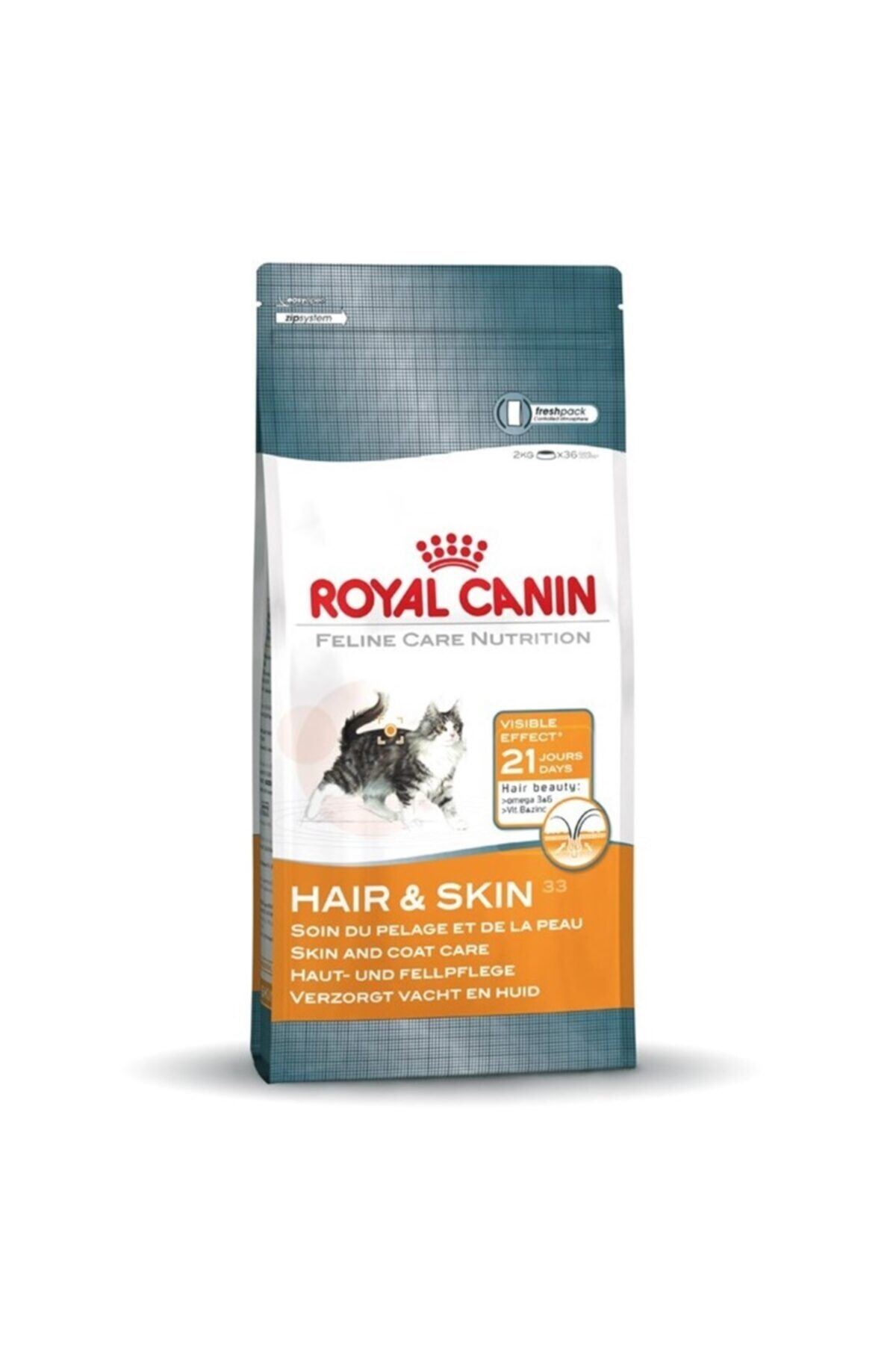 Royal Canin Hair Skin Hassas Tüylü Kediler Için Mama 2 kg